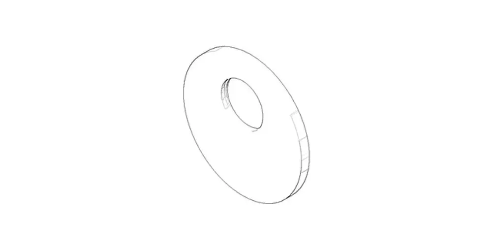 DORNBRACHT Rosette für Brausegarnituren ERSATZTEILE 091102069 D. 150 x 10 mm Platin gebürstet, 091102069-06 Galeriebild 1